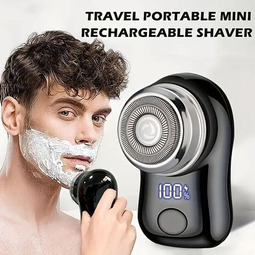 Generic Men'S Professional Electric Mini Shaver, USB Beard Shaver with Smart Digital Display, Easily Shave - image 4