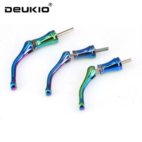 Generic Colorful Power Handle For Shimano Rotary Knob Foldable Power Handle  For Fishing Spinning Reel Replacement Handle Accessories New