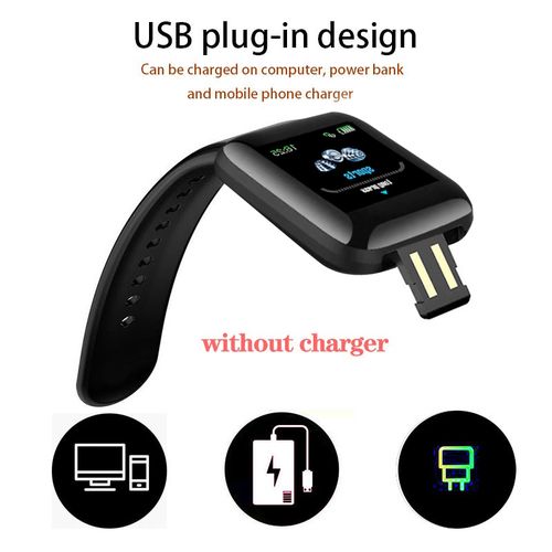 Generic Smart Bracelet Heart Rate 1.3 Inch Blood Pressure Sleep A6S Waterproof USB Direct Excellent APP Jumia Nigeria