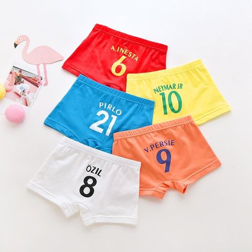 Fashion Underwear girl 5 each / lot boys girls cotton boxer Girl underwear