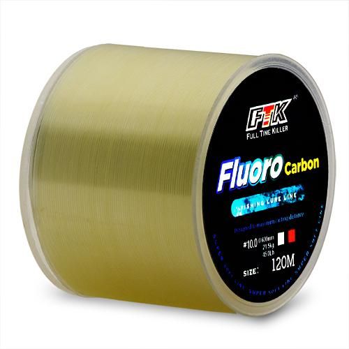 Generic Ftk 120m Invisible Fishing Line Speckle Fluorocarbon Coating Fishing  Line Super Strong Wear-Resistant Line Fishing Main Line