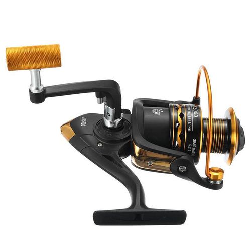 Generic 12BB Ball Bearing Spinning Reels Saltwater Freshwater Left Right  Hand Black Model 5000