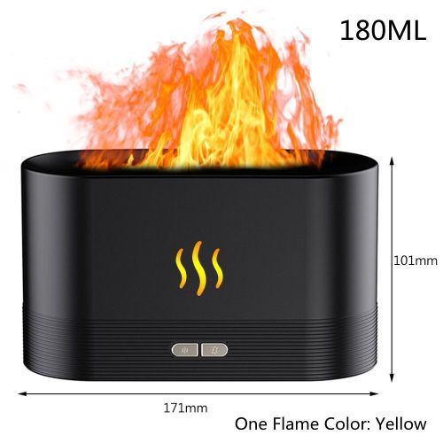 Generic USB Flame Air Humidifier Therapy Essential Oils For Humidifier Mist  Maker Foer Led Flame Lamp Difusor Home Air Freshener