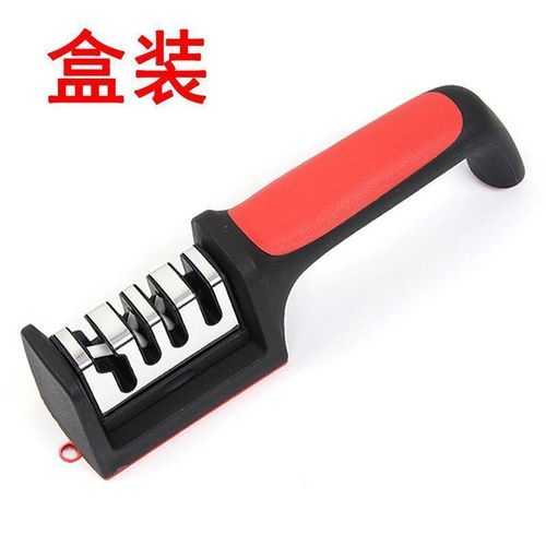 Generic 3 Stage Knife Sharpener Kitchen Tool Manual Sharpening Machine - Professional & Easy To Use Knife Grinder - image 3