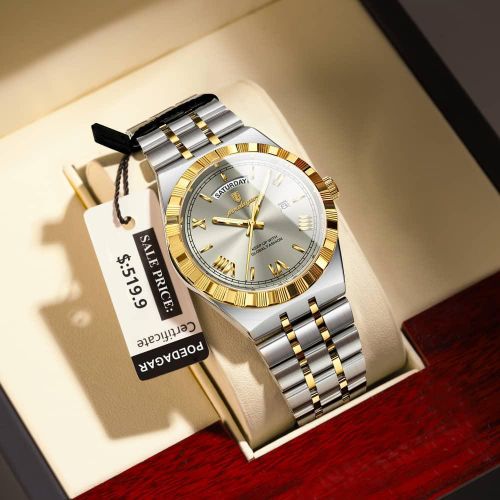 product_image_name-POEDAGAR-Silver-Gold Plaited Chain Wristwatch -1