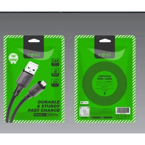 product_image_name-Generic-Rexi Apple cable RKA01-L USB-Lightning Fast Charger Durable. Sturdy. Fast.-6