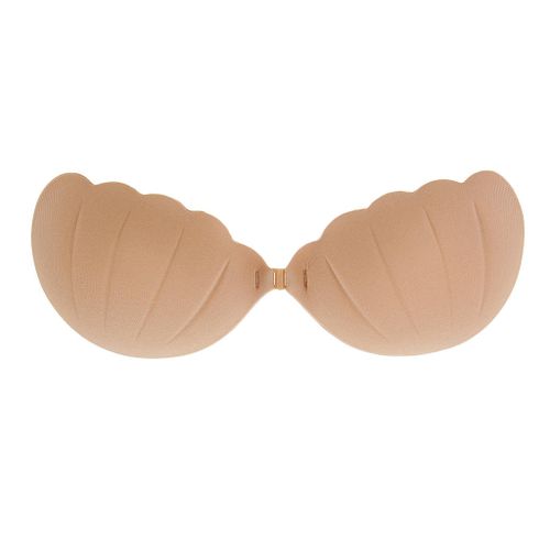 Generic Self Adhesive Invisible Silicone Sticky Push-up Bra Fleshcolor L