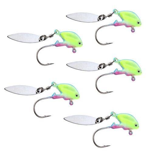 Generic 2x5pcs Shad Jigs Head Baits Underspin Swimbait Hooks With