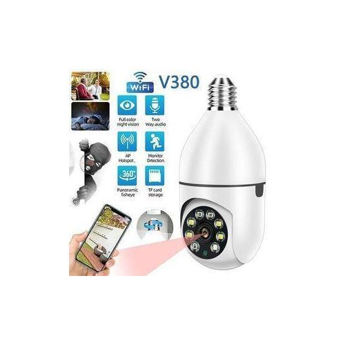 product_image_name-Ptz-PTZ Bulb IP Camera 1080 CCTV 360 Degree Wireless Lamp-2