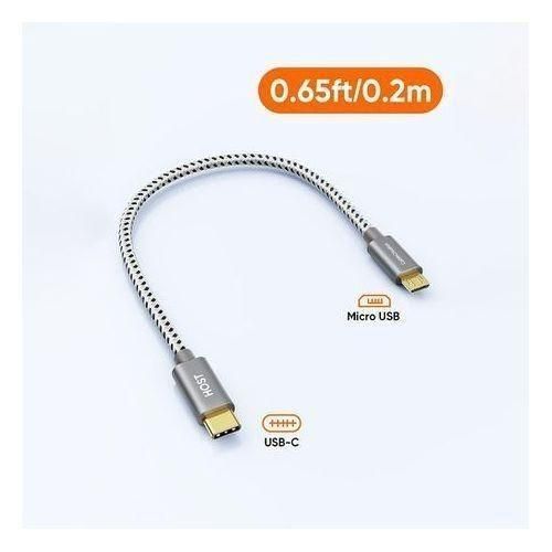 LASA Micro USB to USB-C Adapter – 20cm OTG Converter Cable - image 2