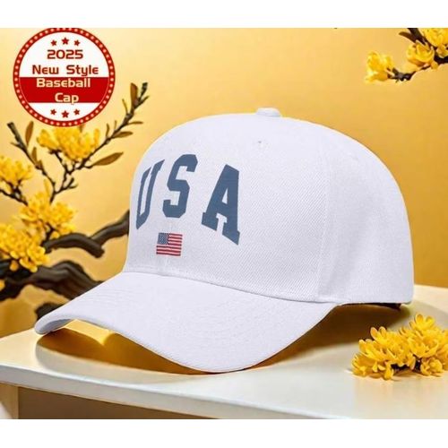 Fashion Casual Crew Design Face Cap:  White