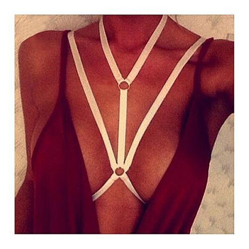 lingerie for women hollow out elastic cage bra bandage strappy halter bra  bustier top underwear 