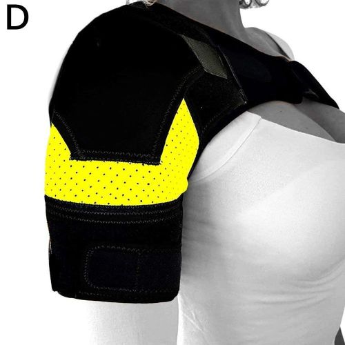 Generic 1PC Black Exercise Shoulder Brace With Pressure Pad