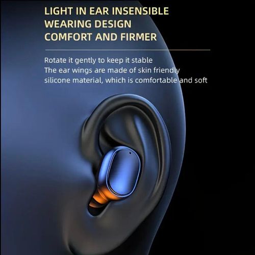 product_image_name-Generic-One Ear Wireless Earbuds, Compact Size, Single-Ear Hanging Design,Suitable for Sports, Office and Business Use, Compatible with Mobile Phones - Original) BLACK-4