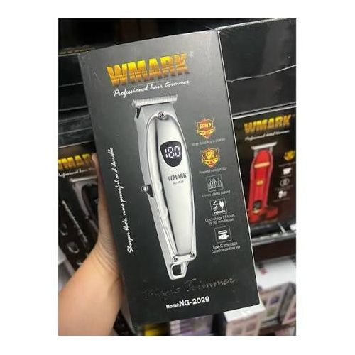 Generic professional cordless T-blade hair trimmer silver - image 2
