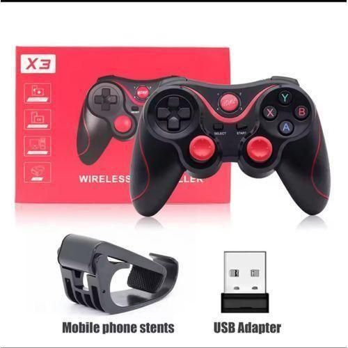 Generic X3 Wireless Bluetooth Game Controller for PC, Mobile Phones Android & iPhone, TV BOX Tablet Joystick Gamepad Joypad Holder - image 2