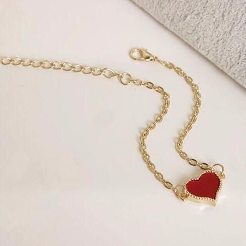 product_image_name-Fashion-Women Love Heart Design Bracelet Bangle Jewelry Chain Party Cocktail GiftWhite-3