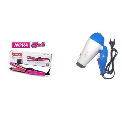Nova hair straightener 3 in 1 new arrivals