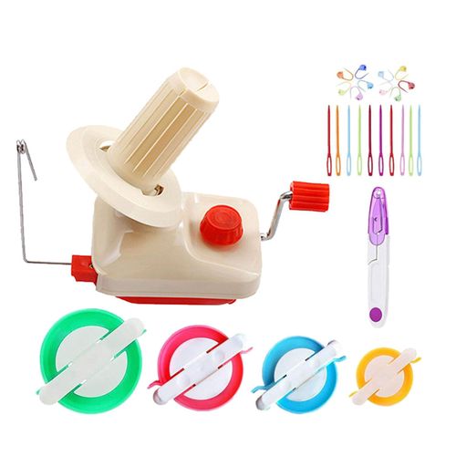 Hand-Operated Yarn Ball Winder, Manual Wool Winder Holder for Yarn Fiber  String Ball