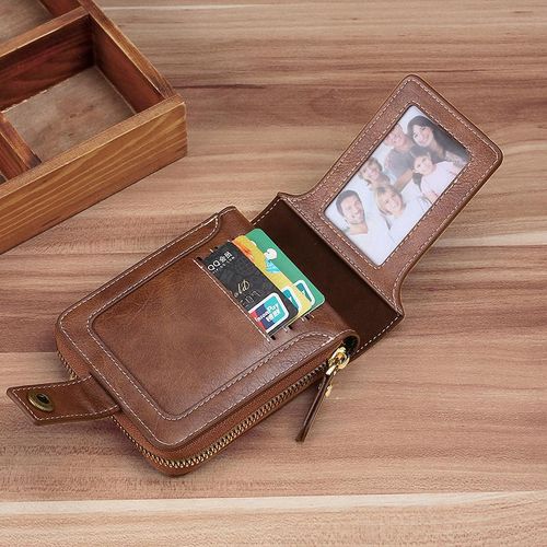 Fashion Zipper Short Style Men's Wallets Card Cases - image 3