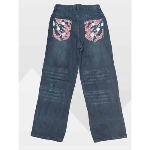 Fashion Super quality men's luxury patterned baggy jeans - image 2