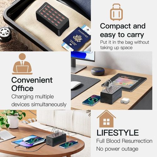 Generic 20-Ports USB 100watts Multiple Charging Station for Home, Office, and Outdoor - image 6