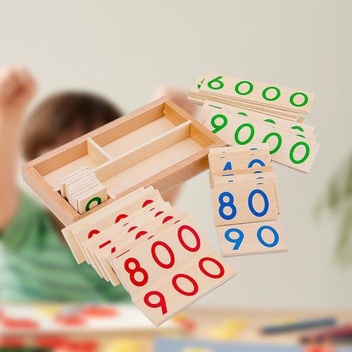 Generic Wood 1-9000 Number Card Calculation Developmental Montessori  Activity