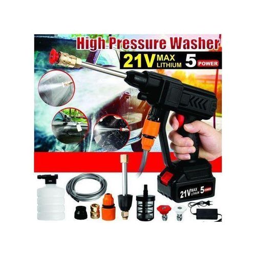 product_image_name-Generic-Wireless High Pressure Car Washer Gadget 48V- 1500mAh-1