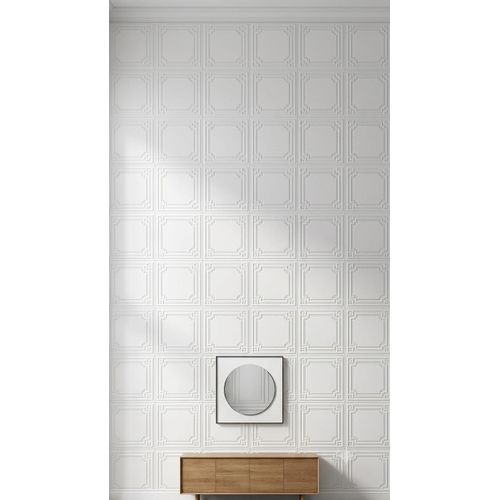 Generic White PE Foam 3D Self Adhesive Wallpaper Sticker - 70× 77cm