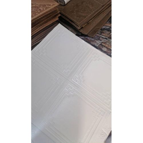Generic White PE Foam 3D Self Adhesive Wallpaper Sticker - 70× 77cm - image 2