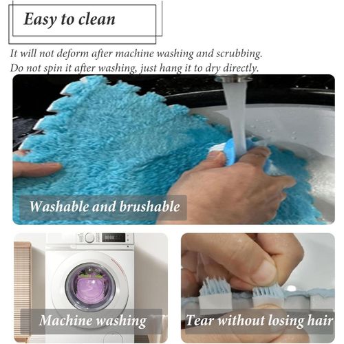 Generic 12-Piece Interlocking Carpet Tiles – Non-Slip Modular Floor Mats – Plush Foam Interlocking Mats (Pink + Light Blue) - image 6