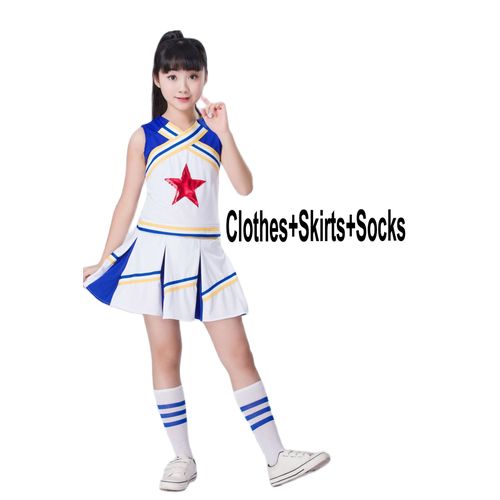 Boy Cheerleaders Suit For Boys School Cheer Team Uniforms Kids