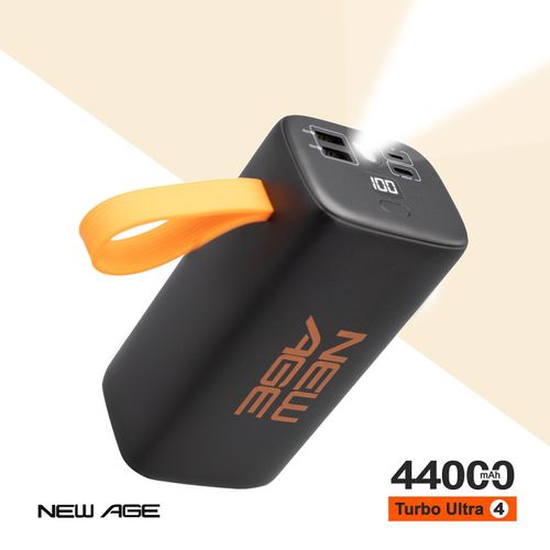New Age 44000mAh 22.5W POWER BANK & FLASHLIGHT TYPE C INPUT & OUTPUT