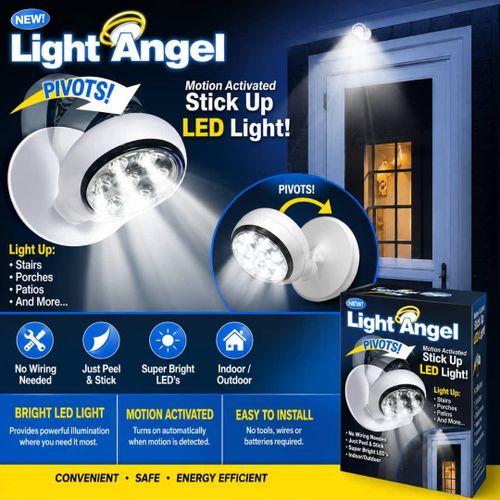 Generic Light Angel Motion Activated Stick-Up LED Light – Wireless Indoor & Outdoor Lamp