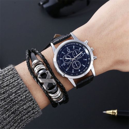Mikado Black Crystal Beads and Black Heart Watch Combo for Women :  Amazon.in: Fashion