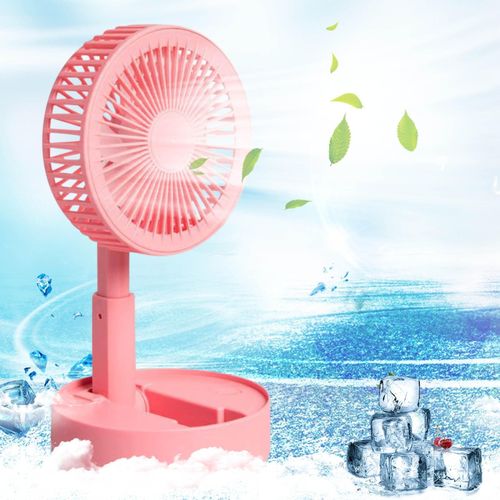 Generic Rechargeable Fan USB Folding Telescopic fan - image 2