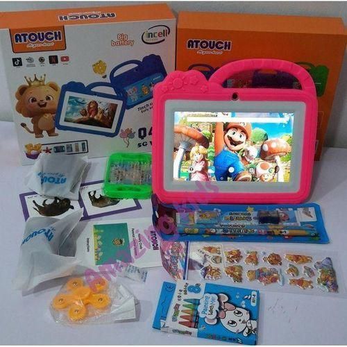 Atouch  Q40 8GB RAM 256gb ROM Pre Installed Kids Educational Tablet, pink