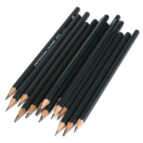 Faber-Castell Black Matt Art Drawing Pencils(set of 6,-2B,3B,4B,5B,6B,8B)