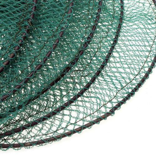 Folding Round Metal Frame Nylon Mesh Crab Fish Fishing Landing Net