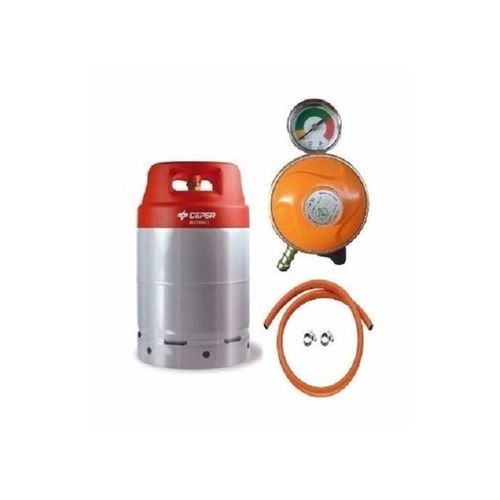 product_image_name-Cepsa-12.5Kg Gas Cylinder With Regulator And Hose- Silver-1