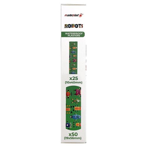Masterplast Robots Waterproof Plasters for Kids – 75 Assorted Adhesive Bandages - image 3