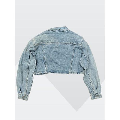 Fashion Super quality ladies luxury cropped jeans jacket - image 2