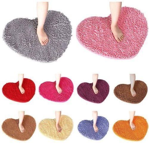Generic Absorbent Non-slip Love Foot Pad Mat