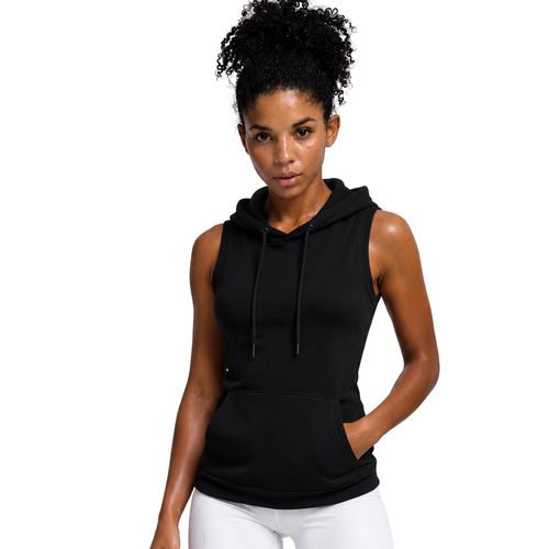 Fashion DAMBA Women's Sleeveless Hoodie Top – Female Fit