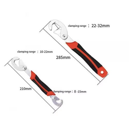 Caltucus Core 2 PCS Adjustable Universal Wrench Set, Wrench Tool Multifunctional Universal Wrench Adjustable Wrench Large Opening Fast - image 6