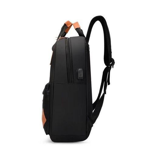 Bro Toumi 3 In1 Multi Functional School Backpack With USB Slot-Black - image 2