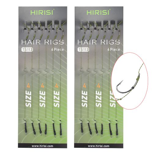 Generic 12 X Carp Fishing Ready Made Hook Link Tied Rigs T