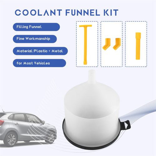 Generic 15PCS/Set Car Radiator Coolant Filling Funnel Kit Spill