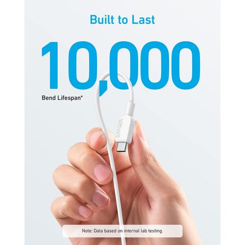 Anker 310 USB-C to USB-C Cable (3 ft) 1m White 60w