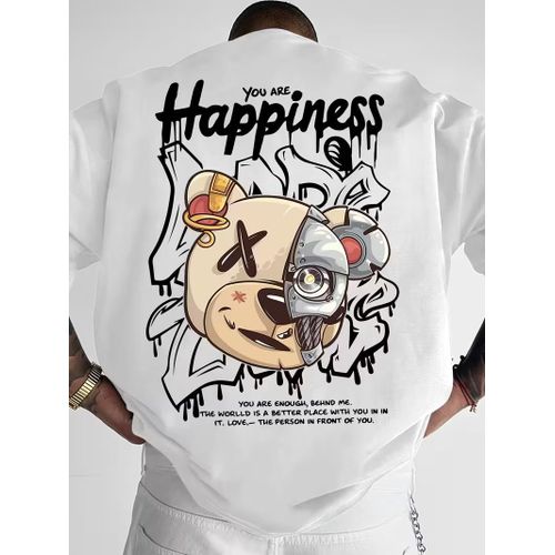 product_image_name-Fashion-Men's Graphic Oversized Streetwear T-Shirt with Cool Design Bear Face Print-1